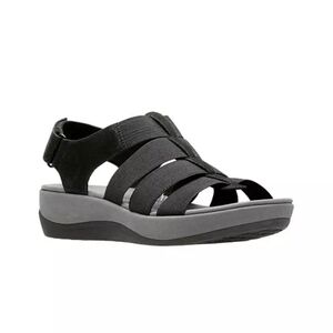 Clarks | Cloudsteppers Arla Shaylie Womens Sandals Black Size 9